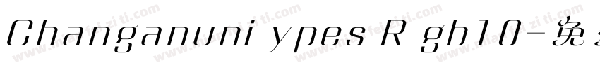 Changanuni ypes R gb10字体转换